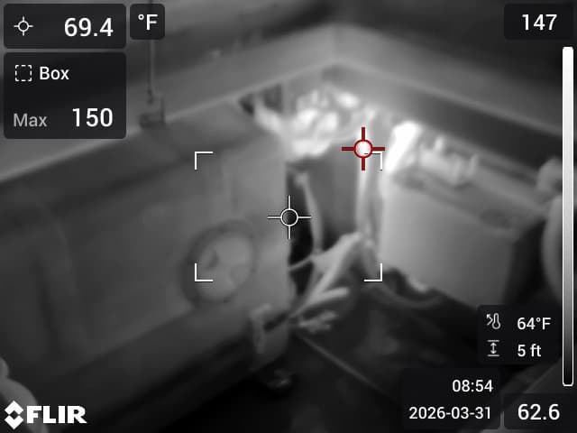 Engine Compartment Thermal Scan