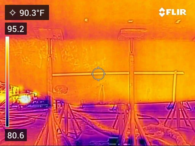 FLIR thermal electrical system scan