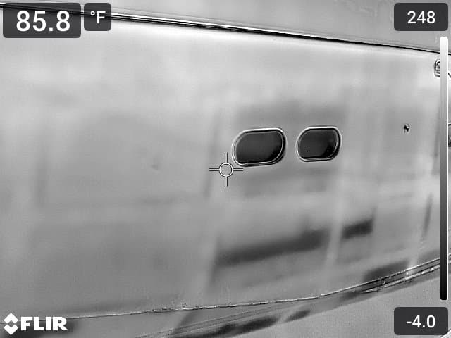 FLIR thermal structural area inspection