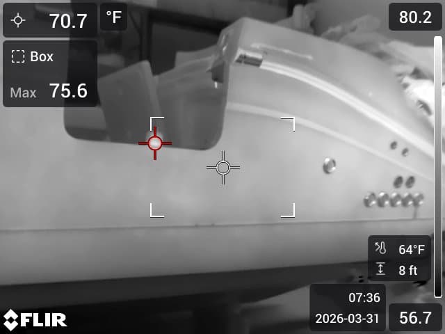 Extended FLIR thermal hull surface survey