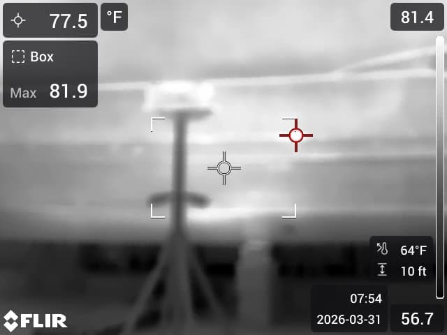FLIR thermal imaging of vessel structure
